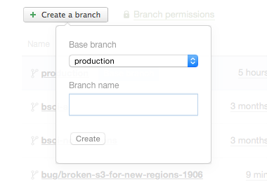 Create a branch